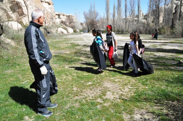 Kapadokya'da temizlik kampanyası yapıldı