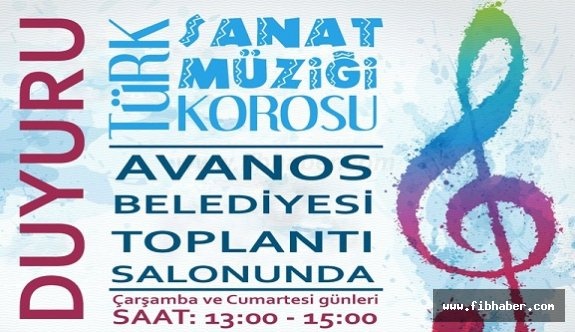 Avanos'ta Türk Sanat Müziği Koro Çalışması