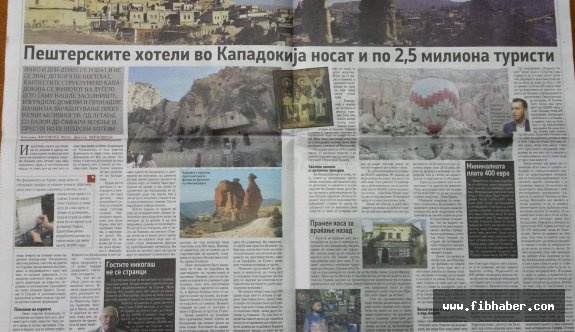 Kapadokya Tüm Güzellikleriyle Makedonya Basınında