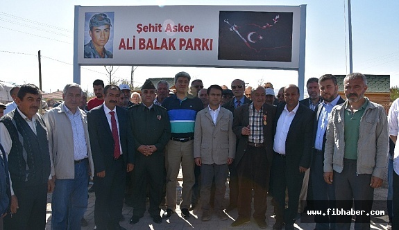 Nevşehir Büyükkışla Köyünde Şehit Ali Balak Parkının Açılışı Yapıldı