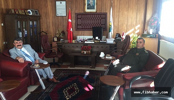 Nevşehir İl Jandarma Alay Komutanı 'dan Kavak Belediyesine Ziyaret
