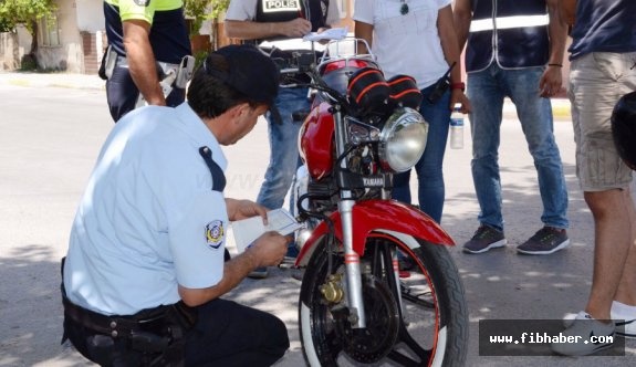 Nevşehir'de Motosikletlere Yönelik Uygulama Yapıldı