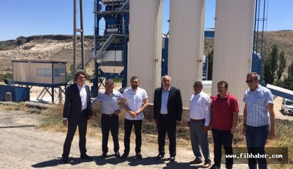 Nevşehir Milletvekili Açıkgöz, asfalt plenti tesisini inceledi