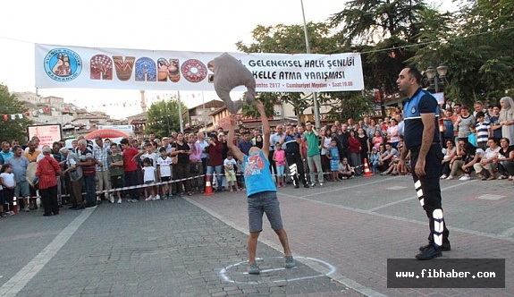 Avanos'ta Kelle atma yarışması düzenlendi