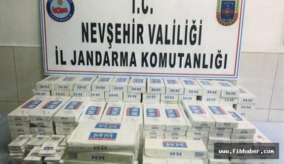 Nevşehir'de 2181 paket kaçak sigara ele geçirildi