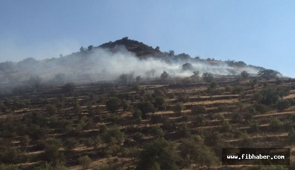 Nevşehir'de arazi yangını güçlükle söndürüldü