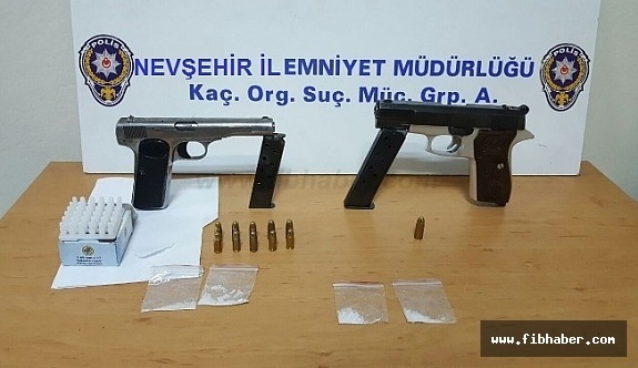 Nevşehir'de Uyuşturucu Madde Ve Ruhsatsız Silah Yakalandı