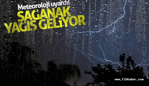 Nevşehir'e sağanak yağış, kuvvetli rüzgar uyarısı