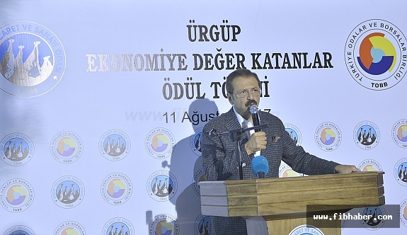 TOBB Başkanı Hisarcıklıoğlu Ürgüp'e Okul Sözü Verdi