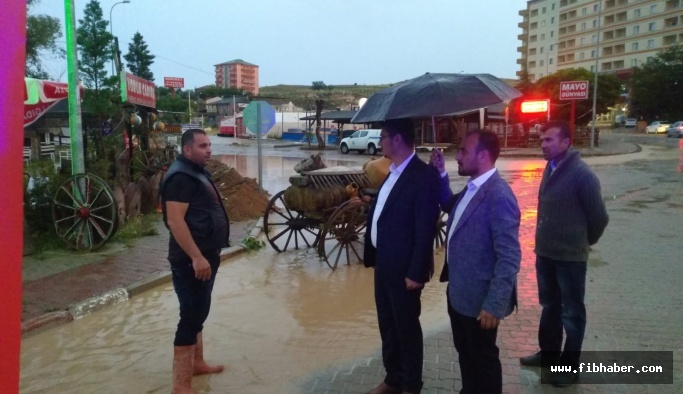 Başkan Kabukçuoğlu, selde zarar gören yerlerde inceleme yaptı