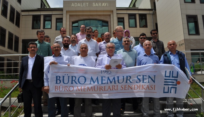 Büro Memur-Sen Nevşehir Adliyesi Önünde Açıklama Yaptı