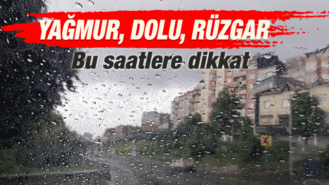Nevşehir'de bugün:  Sağanak yağış bugün de devam edecek!