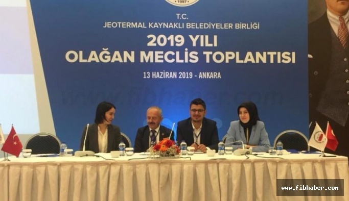 Kabukcuoğlu, Jeotermal Kaynaklı Belediyeler Birliği toplantısına katıldı