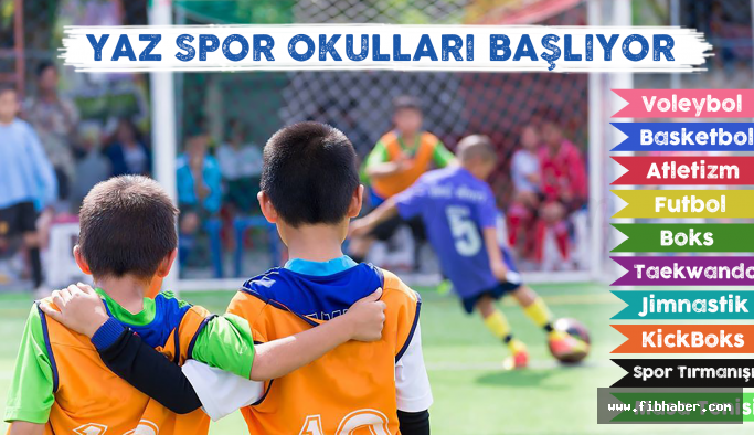 Nevşehir Belediyesi Ücretsiz Yaz Spor Okulları İçin Başvurular sürüyor