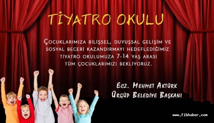 Ürgüp Belediyesi Tiyatro Okulu Açıyor