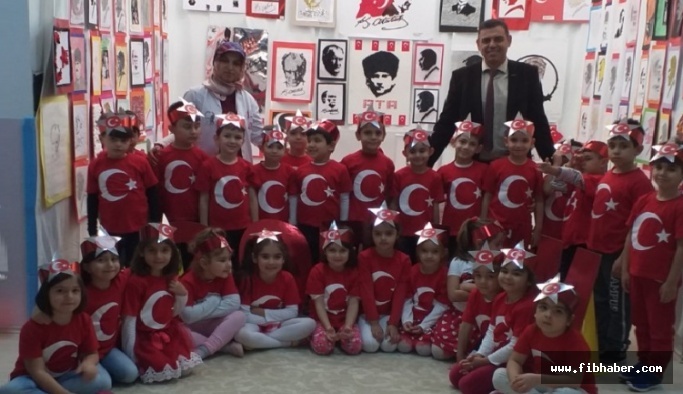 NEVÜ Kadın Mehmet Dirikoç Anaokulunda Cumhuriyet Bayramı coşku ile kutladı.