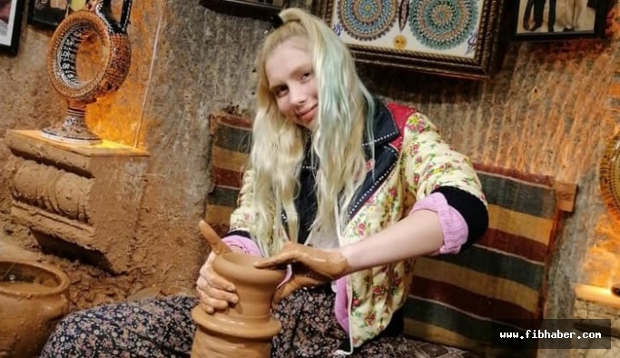 Aleyna Tilki, Kapadokya'ya hayran kaldı