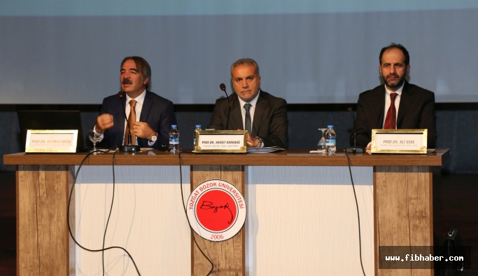 NEVÜ Rektörü Bağlı, Yozgat'ta ‘Prof. Dr. Fuat Sezgin Paneli’ne Katıldı