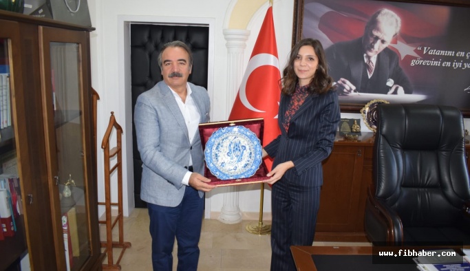 Rektör Bağlı’dan, Hacıbektaş İlçe Kaymakamı Kurtoğlu ve Belediye Başkanı Altıok’a Ziyaret
