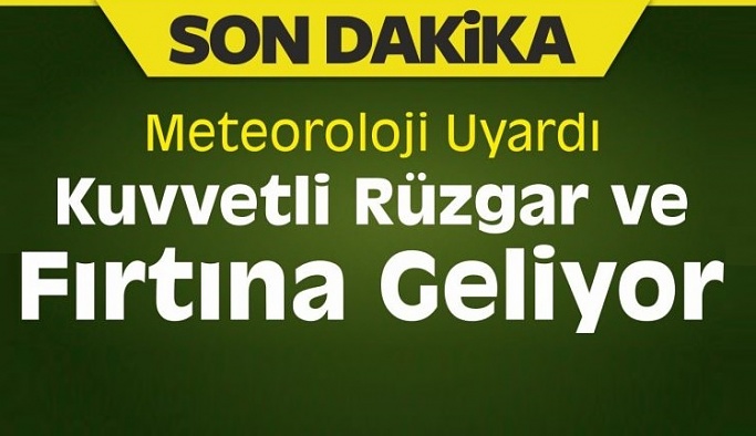 Meteoroloji'den Nevşehir'e kuvvetli rüzgar ve fırtına uyarısı ...
