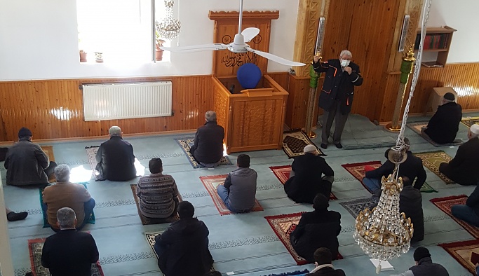 Nevşehir'de cami cemaatine afet eğitimi verildi