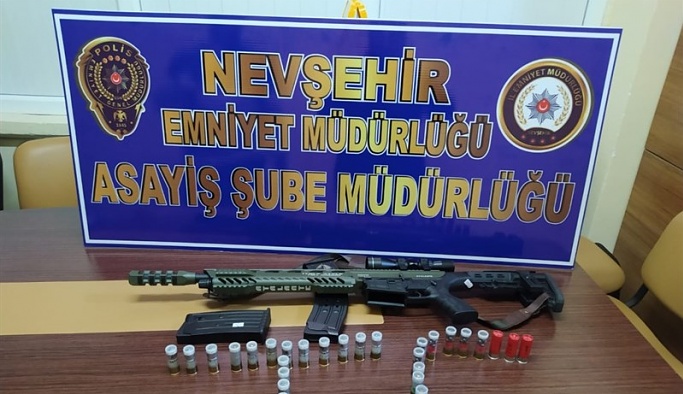Nevşehir'de Silahla Tehdit Suçundan 1 Şahsa Adli İşlem Yapıldı