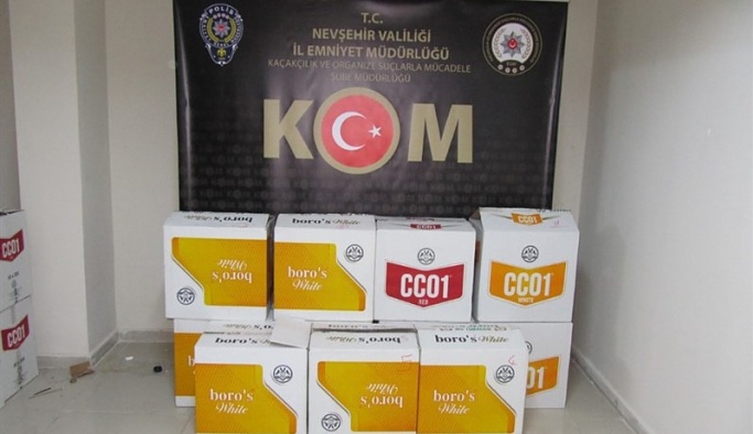 Nevşehir KOM Şube Müdürlüğü Kaçak Sigaraya Göz Açtırmıyor.
