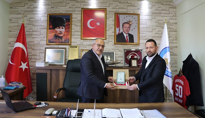 Okul yöneticilerinden Başkan Aksoy'a teşekkür ziyareti