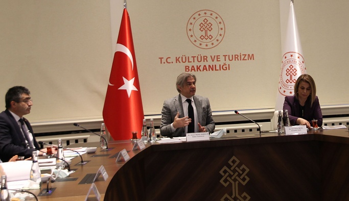 Rektör Aktekin, Kültür ve Turizm Bakanlığı’nda Hazırlık Toplantısına Katıldı