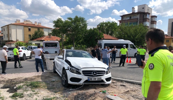 Kayseri’de trafik kazası : 8 yaralı