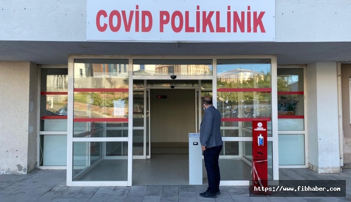 Nevşehir Devlet Hastanesi COVİD polikliniği yenilendi