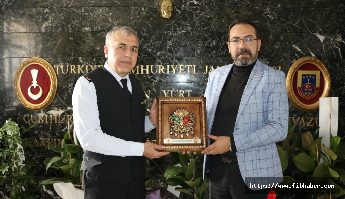 Nevşehir Gazeteciler Cemiyetinden İl Jandarma Komutanına ziyaret