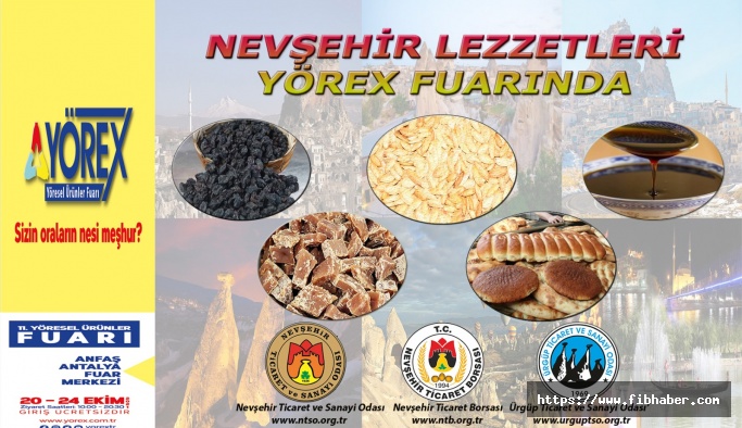 Nevşehir'in yöresel ürünleri YÖREX Fuarında tanıtılacak