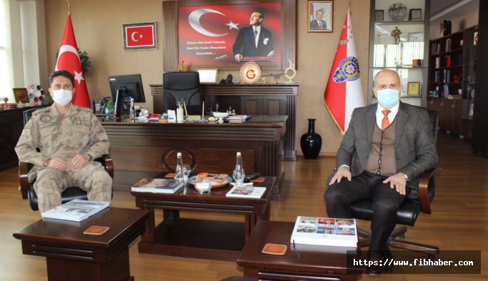 Nevşehir JAKEM Komutanı Uysal'dan Artunay'a Ziyaret