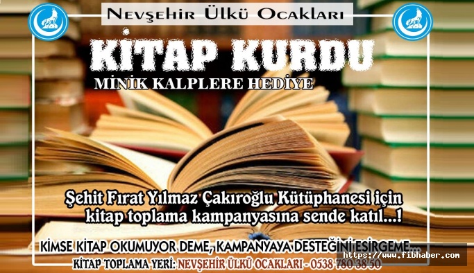 Nevşehir Ülkü Ocakları kütüphane için kitap kampanyası başlattı 