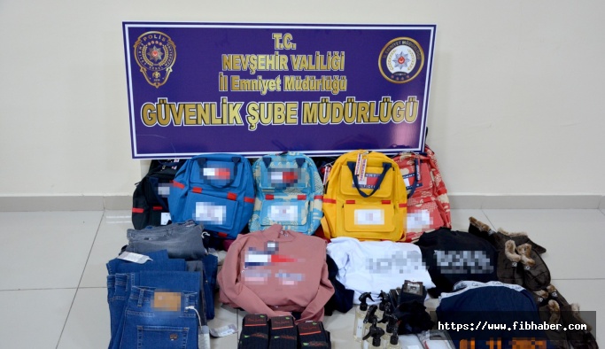 Nevşehir'de 8 işyerinde sahte logolu taklit ürün ele geçirildi