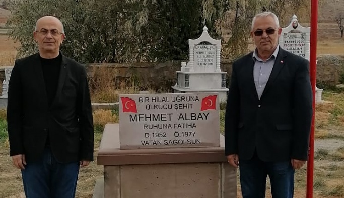 Nevşehirli Ülkücü Şehidin Kozaklı'daki Mezarı Yenilendi