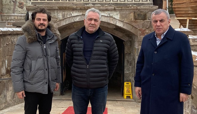 Midyat Belediye Başkanı Şahin, Göreme'de Başkanı Eren'i ziyaret etti.