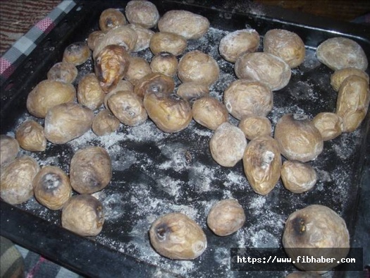 Nevşehir'de sobada patates keyfi başladı
