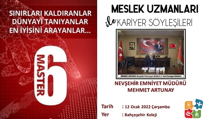 Bahçeşehir Koleji İl Emniyet Müdürü Mehmet Artunay'ı Ağırlayacak