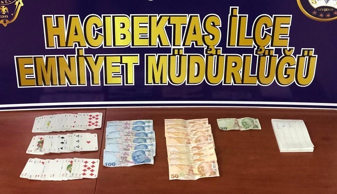 Hacıbektaş’ta kumar baskını: 1 kişi gözaltına alındı