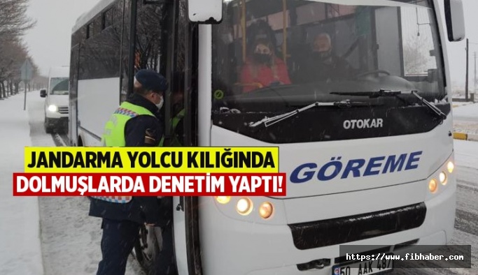 Nevşehir Jandarma Yolcu Otobüslerine Yolcu Gibi Binip Denetledi
