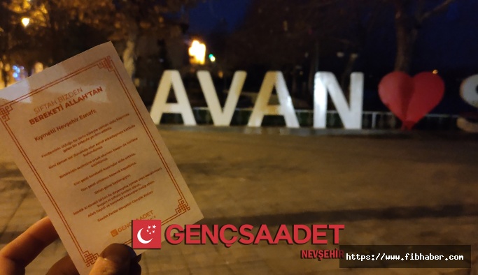 SP Nevşehir Gençlik Kolları, Avanos'ta esnafa ''siftah parası'' dağıttı