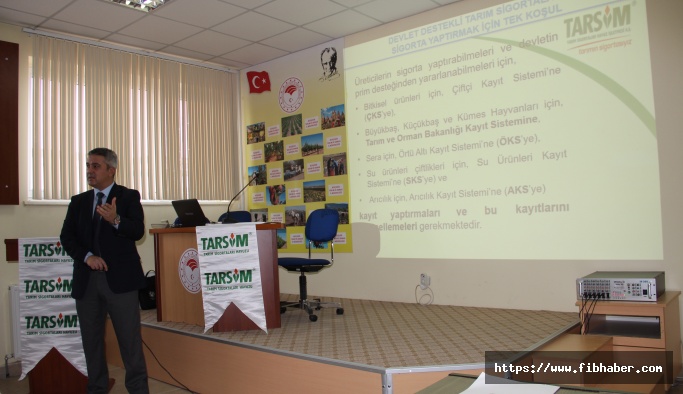 Nevşehir'de Tarım Sigortaları Bilgilendirme Toplantısı yapıldı