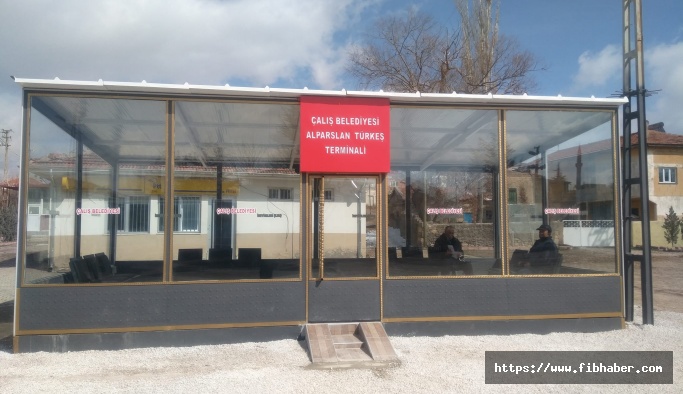 Çalış kasabasında Alparslan Türkeş terminali hizmete açıldı