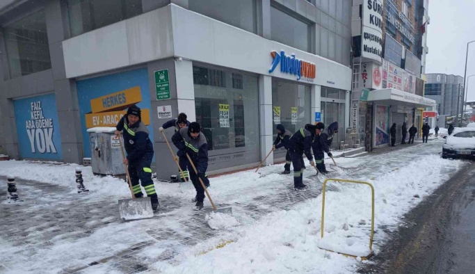 Kar yağışı Nevşehir’de etkili oldu