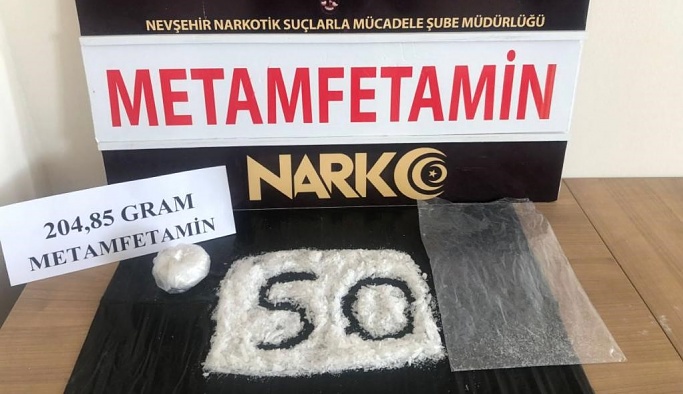 Nevşehir'de Metamfetaminle yakalanan uyuşturucu taciri tutuklandı