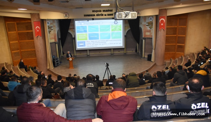 Nevşehir'de özel güvenlikçilere “kaan projesi” eğitimi verildi
