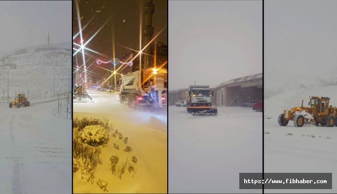 Nevşehir’de Kar Yağışı Etkili Oluyor