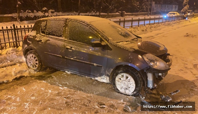 Nevşehir’de kar yağışının ardından kaza haberleri peş peşe geldi